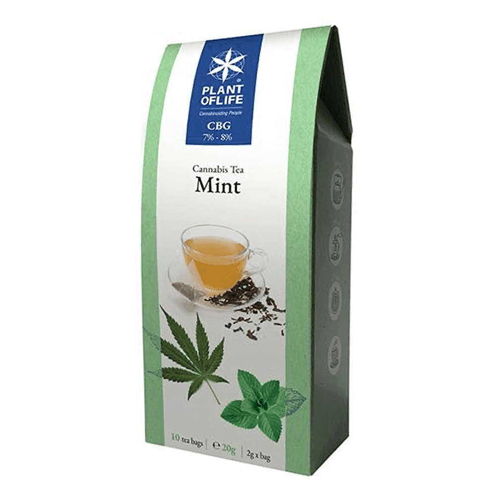 Pflanze des Lebens 7% – 8% CBG Aufguss Tee Minze (20g)
