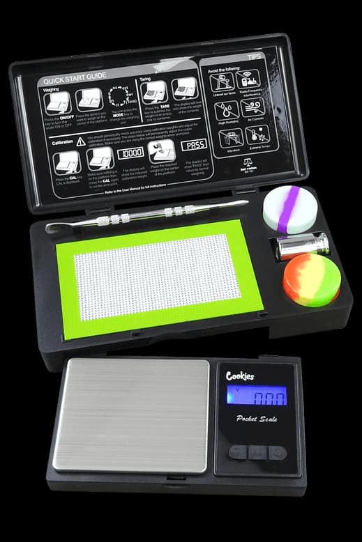 Digitalwaage mit Dabbing-Kit schwarz – 100g/0,01g