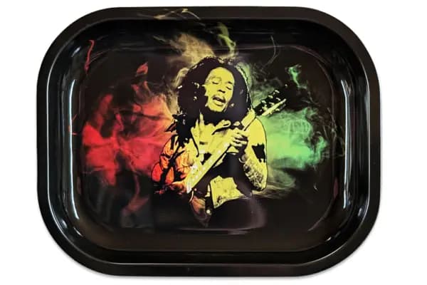B18cm x H14cm Rolling Tray „Bob Marley Guitar“ – beidseitiger Druck