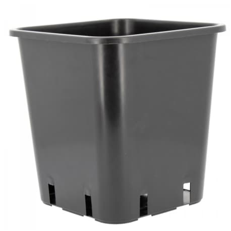 Schwarzer, quadratischer Topf, 23 x 23 x 25,5 cm 11L