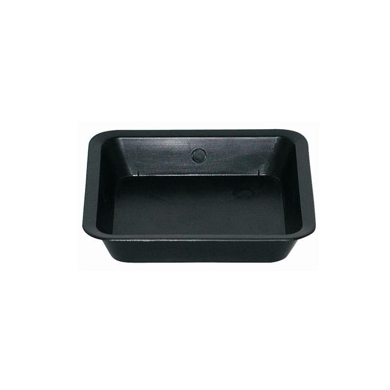 SCHWARZE QUADRATISCHE UNTERTASSE - 25 x 25 cm (11 l)